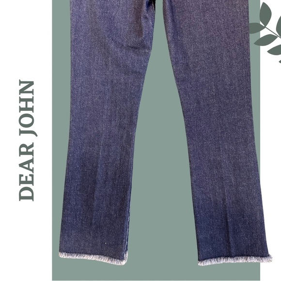 Dear John Loren High Rise Cropped Flare Jeans Lancaster - Dark Wash - Size 27 - Picture 9 of 11